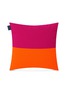 Main View - Click To Enlarge - THE FABRICK LAB - Colourblock cushion – Neon Orange/Neon Fuchsia