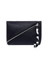 Main View - Click To Enlarge - PROENZA SCHOULER - Diagonal zip leather pouch