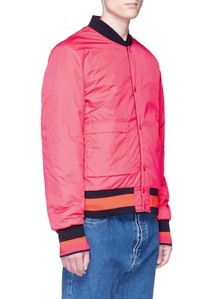 Detail View - Click To Enlarge - ACNE STUDIOS - 'Mills Face' reversible bomber jacket