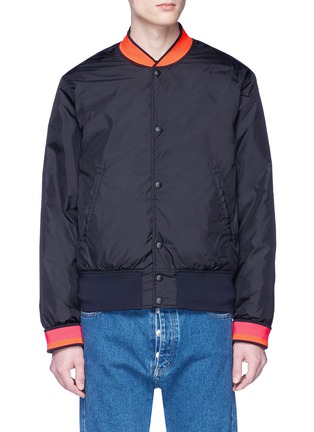 Main View - Click To Enlarge - ACNE STUDIOS - 'Mills Face' reversible bomber jacket