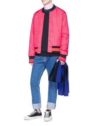 Figure View - Click To Enlarge - ACNE STUDIOS - 'Mills Face' reversible bomber jacket