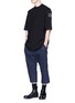 Figure View - Click To Enlarge - RICK OWENS DRKSHDW - Drop crotch cropped jogging pants