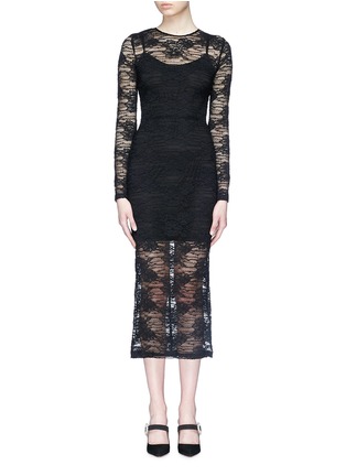 Main View - Click To Enlarge - - - Guipure lace midi dress