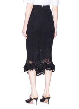 Back View - Click To Enlarge - - - Crochet lace fishtail pencil skirt