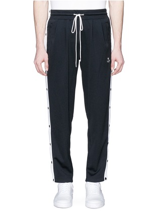 Main View - Click To Enlarge - MAGIC STICK - 'Euro Gang' snap button outseam jogging pants