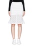 Main View - Click To Enlarge - MO&CO. - Back peplum hem guipure lace skirt