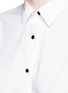 Detail View - Click To Enlarge - MO&CO. - Monogram embroidery poplin shirt dress