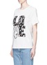 Front View - Click To Enlarge - MO&CO. - 'LOVE' floral print T-shirt