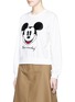 Front View - Click To Enlarge - MO&CO. - Mickey Mouse sequin appliqué cotton sweatshirt