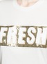 Detail View - Click To Enlarge - MO&CO. - 'Fresh' sequin slogan T-shirt