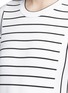 Detail View - Click To Enlarge - MO&CO. - Stripe long sleeve T-shirt