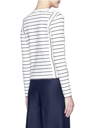 Back View - Click To Enlarge - MO&CO. - Stripe long sleeve T-shirt