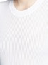 Detail View - Click To Enlarge - MO&CO. - Cotton-silk crop top