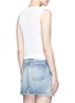 Back View - Click To Enlarge - MO&CO. - Cotton-silk crop top