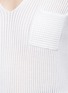 Detail View - Click To Enlarge - MO&CO. - Three-quarter sleeve cotton-silk rib knit top