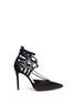 Main View - Click To Enlarge - ISA TAPIA - 'Oprieta' cutout star crystal suede pumps