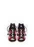 Front View - Click To Enlarge - ISA TAPIA - 'Supernova' wavy star appliqué suede sandals