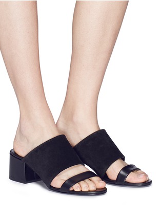 Figure View - Click To Enlarge - 3.1 PHILLIP LIM - 'Cube' double band suede sandals