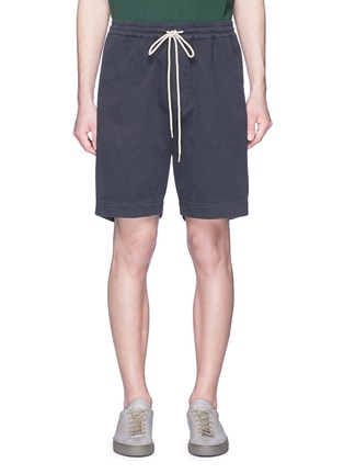 Main View - Click To Enlarge - BASSIKE - 'Battered' twill shorts