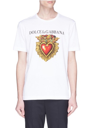 Main View - Click To Enlarge - - - Logo sacred heart print T-shirt