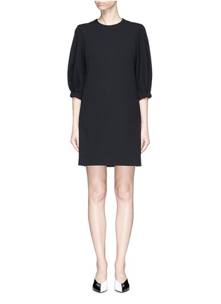 Main View - Click To Enlarge - TIBI - Lace-up back structured crepe corset dress