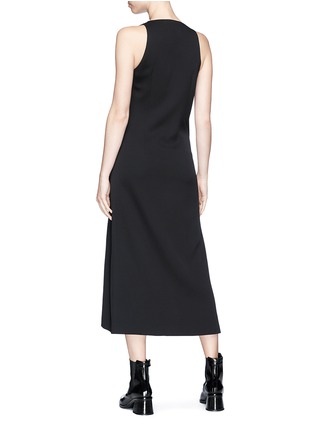 Back View - Click To Enlarge - DION LEE - Deconstructed twill maxi trench dress