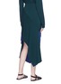 Back View - Click To Enlarge - ROSETTA GETTY - Asymmetric reversible chenille knit midi skirt