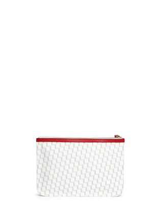 Back View - Click To Enlarge - PIERRE HARDY - Cube print zip pouch