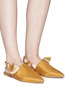Figure View - Click To Enlarge - SAM EDELMAN - 'Rivers' rope slingback satin flats