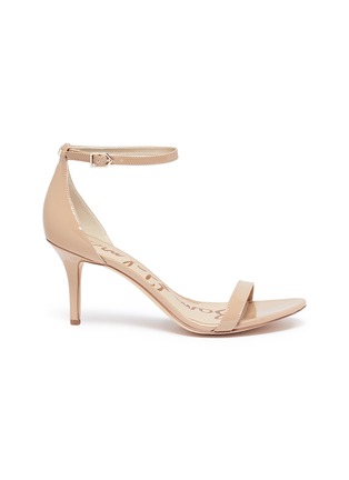 Main View - Click To Enlarge - SAM EDELMAN - 'Patti' ankle strap patent sandals