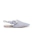 Main View - Click To Enlarge - SAM EDELMAN - 'Rivers' rope slingback stripe canvas flats