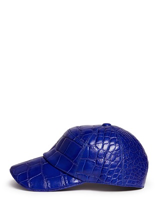 Figure View - Click To Enlarge - STALVEY - Alligator leather baseball cap