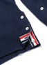 Detail View - Click To Enlarge - THOM BROWNE  - Tennis racket intarsia stripe cashmere sweater