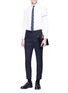Figure View - Click To Enlarge - THOM BROWNE  - Stripe sleeve shirt