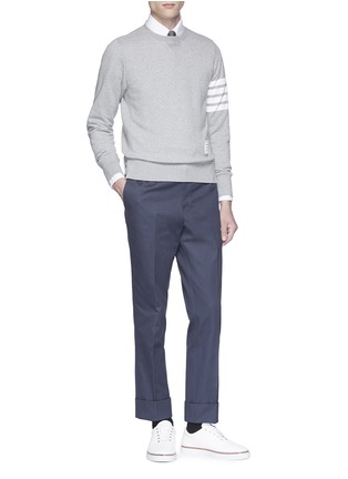 Figure View - Click To Enlarge - THOM BROWNE  - Cotton twill chinos