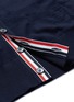 Detail View - Click To Enlarge - THOM BROWNE - Stripe sleeve wool cardigan