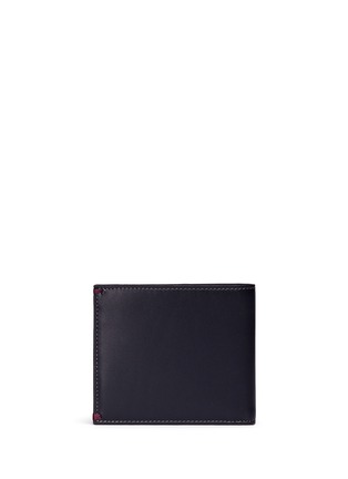 Back View - Click To Enlarge - PAUL SMITH - 'Mini Graphic Edge' print interior bifold leather wallet