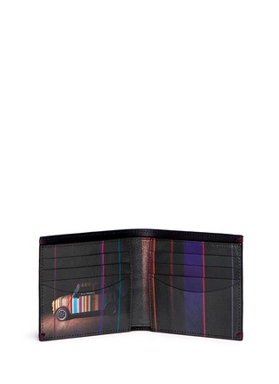 Figure View - Click To Enlarge - PAUL SMITH - 'Mini Graphic Edge' print interior bifold leather wallet