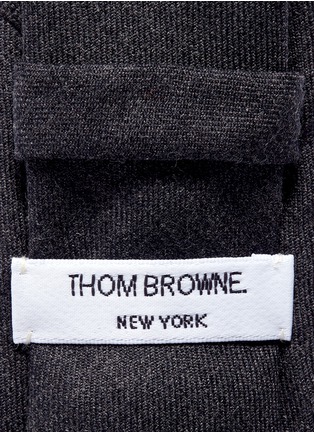 Detail View - Click To Enlarge - THOM BROWNE  - Diagonal stripe wool tie