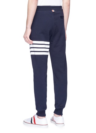 Back View - Click To Enlarge - THOM BROWNE  - Stripe panel sweatpants