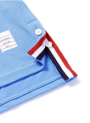 Detail View - Click To Enlarge - THOM BROWNE  - Stripe trim T-shirt