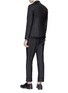 Back View - Click To Enlarge - THOM BROWNE  - Wool twill tuxedo suit and bow tie set