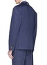 Back View - Click To Enlarge - THOM BROWNE  - Metallic button twill soft blazer