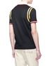 Back View - Click To Enlarge - GUCCI - Bee appliqué stripe trim polo shirt