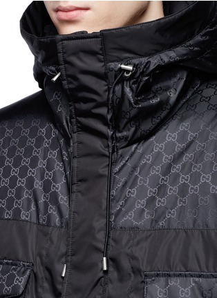 Detail View - Click To Enlarge - GUCCI - 'GG Supreme' down parka