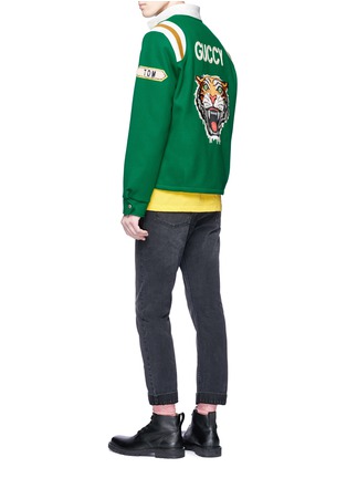 Figure View - Click To Enlarge - GUCCI - Tiger appliqué coach jacket