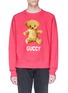 Main View - Click To Enlarge - GUCCI - 'Guccy' teddy bear appliqué sweatshirt