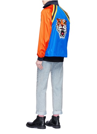 Figure View - Click To Enlarge - GUCCI - Tiger appliqué colourblock track jacket