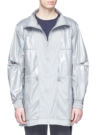 Main View - Click To Enlarge - PARTICLE FEVER - Reversible snap button placket jacket
