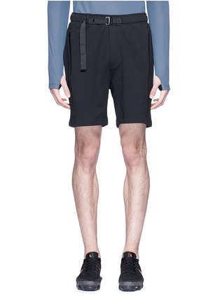 Main View - Click To Enlarge - PARTICLE FEVER - Belted sweat shorts